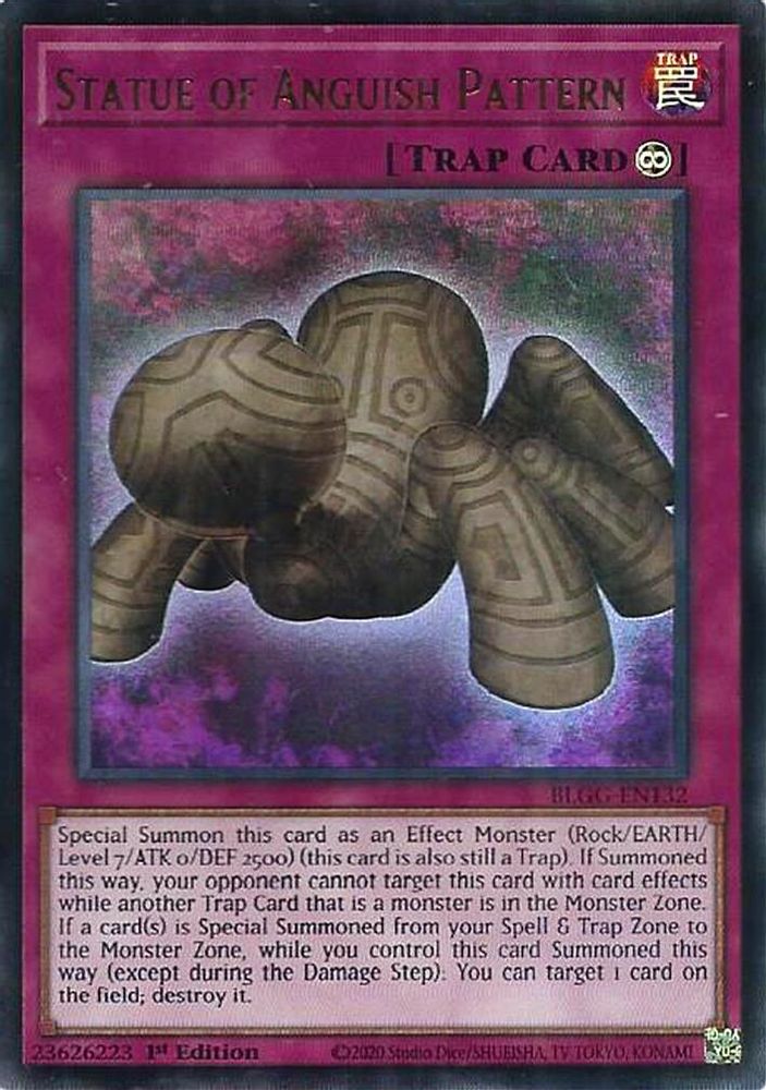 Statue of Anguish Pattern - (BLGG-EN132) Ultra Rare - 1st Edition