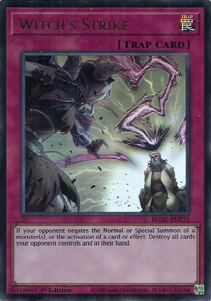 Witch's Strike - (BLGG-EN133) Ultra Rare - 1st Edition