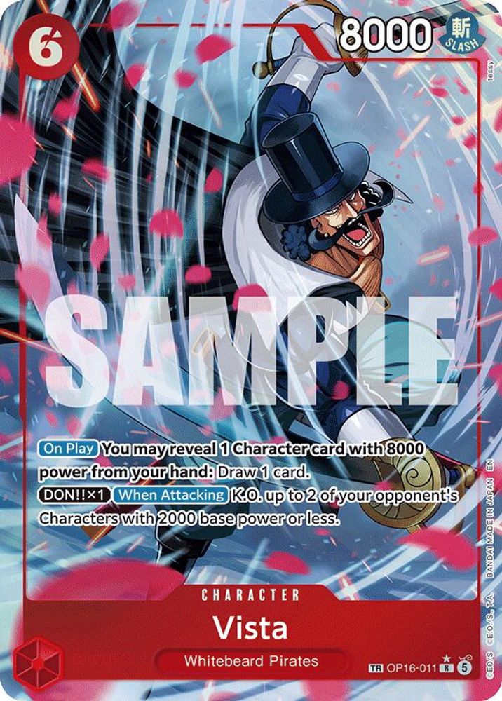 [TREASURE RARE] Vista (OP16-011) R★ - One Piece The Time of Battle