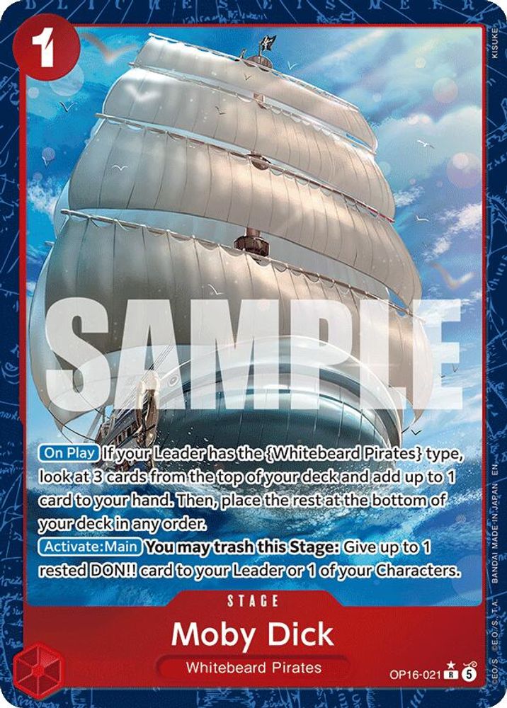 [ALTERNATE ART] Moby Dick (OP16-021) R★ - One Piece The Time of Battle