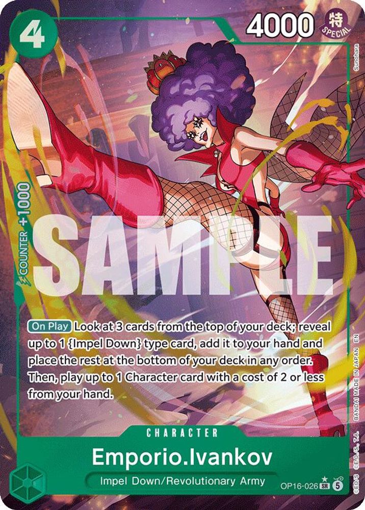 [ALTERNATE ART] Emporio.Ivankov (026) (OP16-026) SR★ - One Piece The Time of Battle