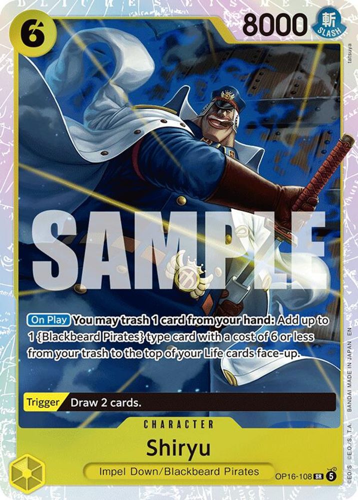 Shiryu  (OP16-108) Super Rare - One Piece The Time of Battle