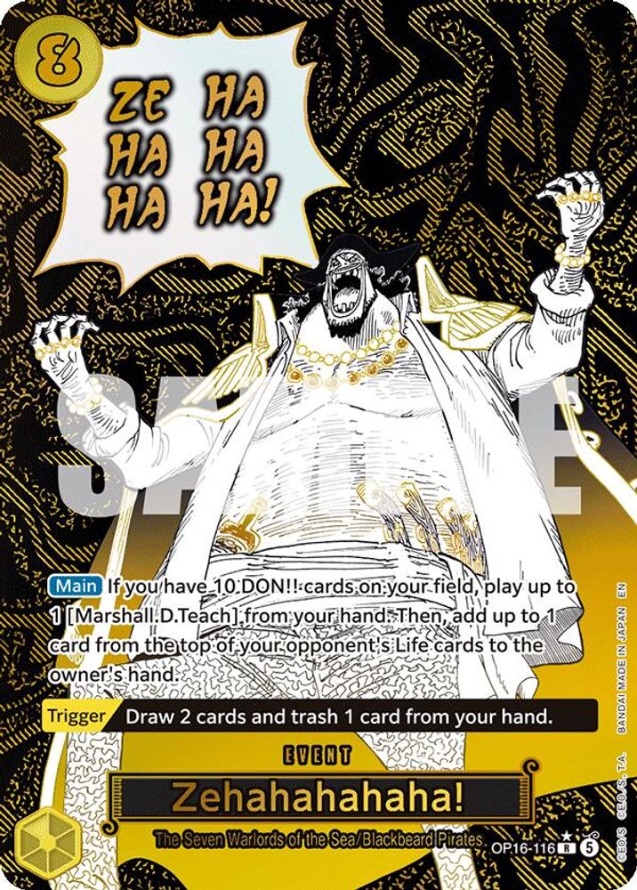 [ALTERNATE ART] Zehahahahaha!  (OP16-116) R★ - One Piece The Time of Battle