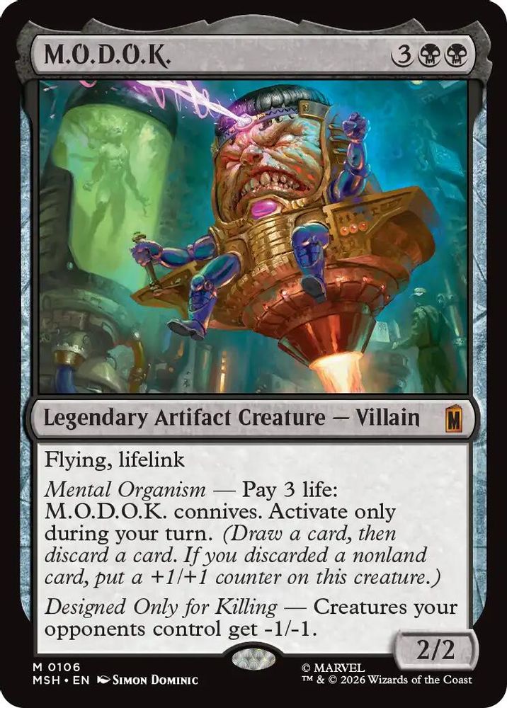 [FOIL] M.O.D.O.K. #106 - MYTHIC MSH -  Marvel Super Heroes