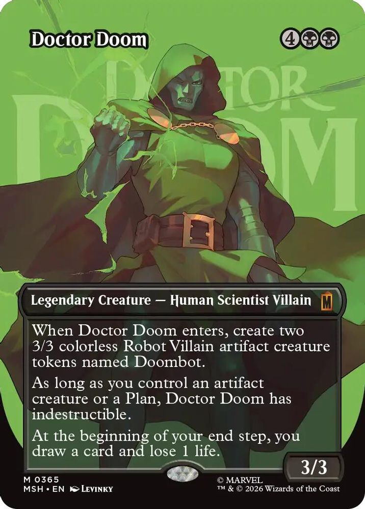 Doctor Doom (Borderless) (0365) #365 - MYTHIC MSH -  Marvel Super Heroes