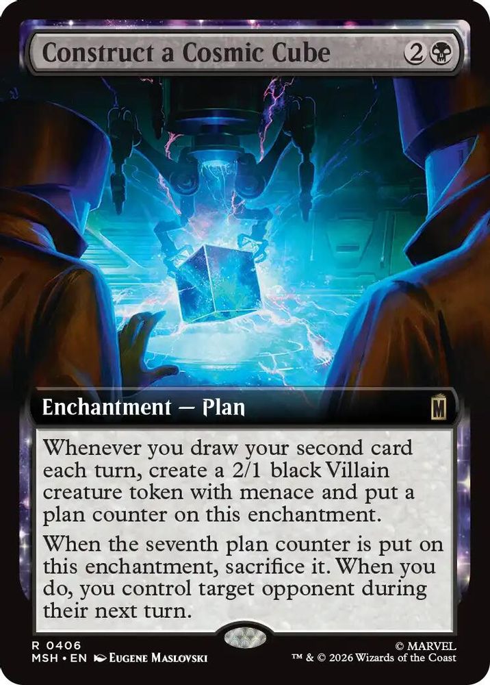 [FOIL] Construct a Cosmic Cube (Extended Art) #406 - RARE MSH -  Marvel Super Heroes