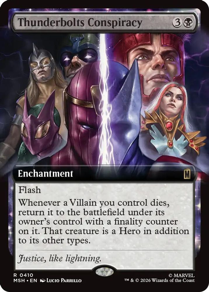 [FOIL] Thunderbolts Conspiracy (Extended Art) #410 - RARE MSH -  Marvel Super Heroes
