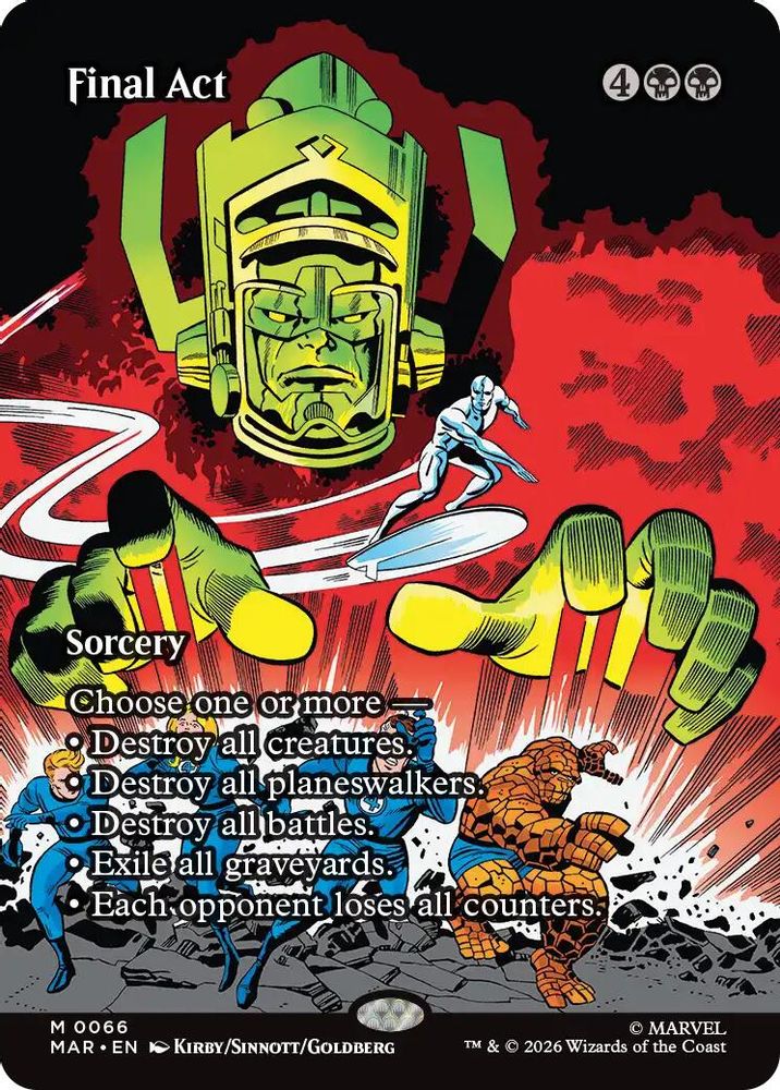 Final Act (Borderless) #066 - MYTHIC MAR -  Marvel Universe Eternal-Legal
