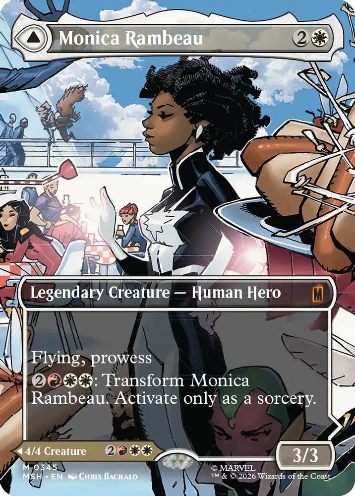 [FOIL] Monica Rambeau (Borderless) (0345) #345 - MYTHIC MSH -  Marvel Super Heroes