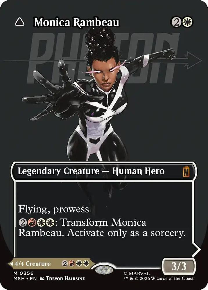 [FOIL] Monica Rambeau (Borderless) (0356) #356 - MYTHIC MSH -  Marvel Super Heroes