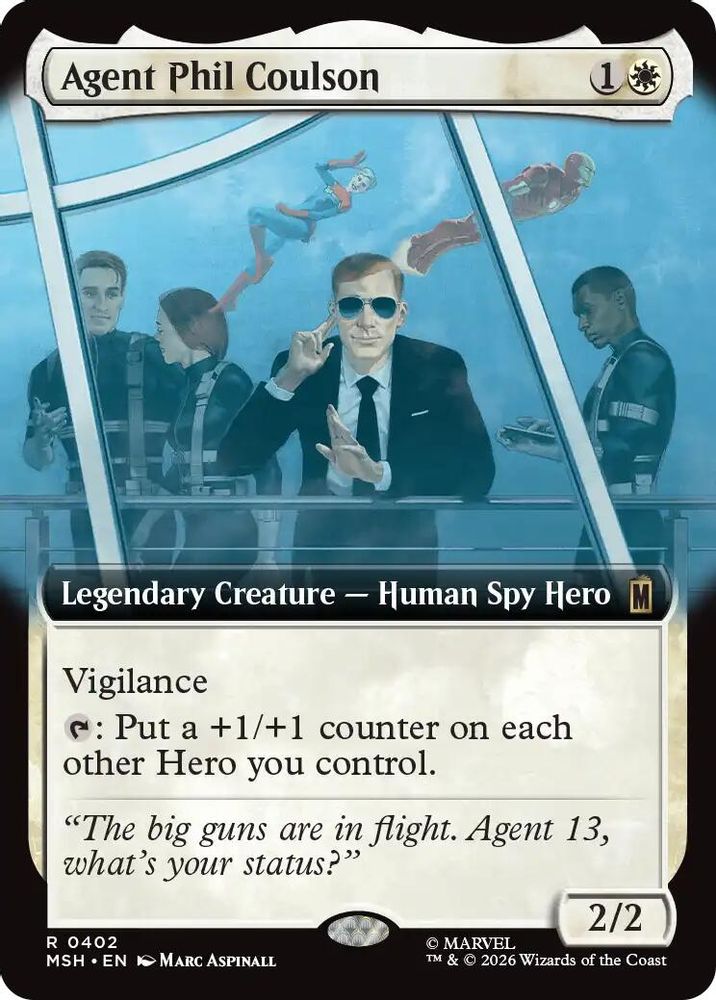 [FOIL] Agent Phil Coulson (Extended Art) #402 - RARE MSH -  Marvel Super Heroes