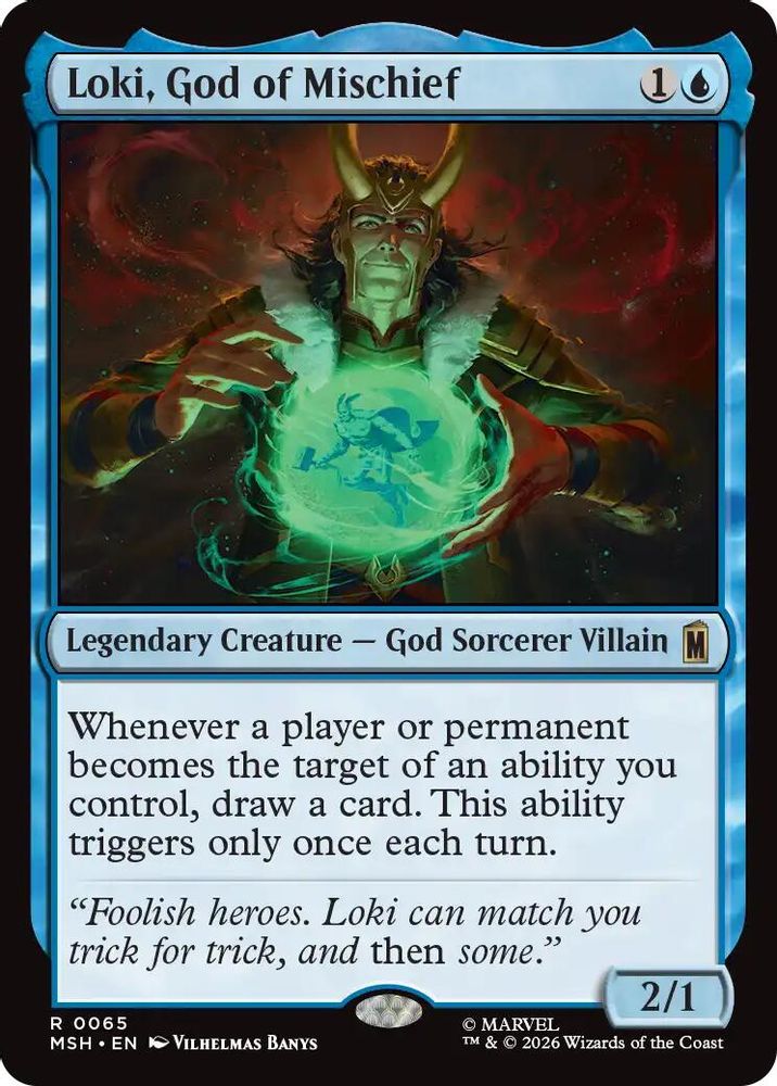 [FOIL] Loki, God of Mischief #065 - RARE MSH -  Marvel Super Heroes