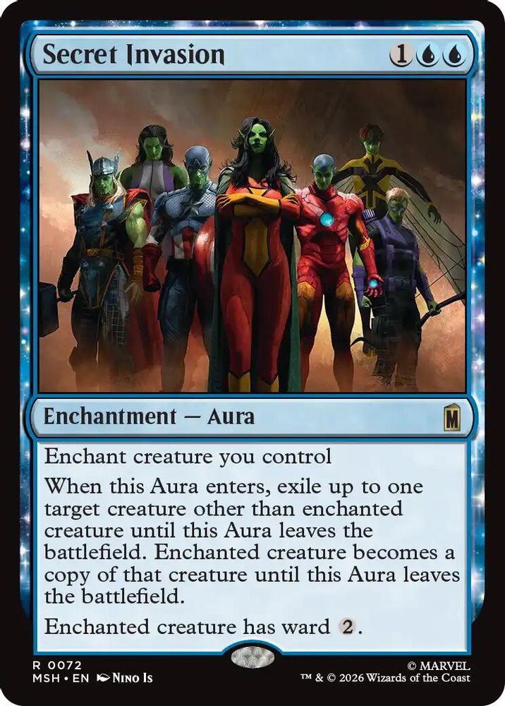 [FOIL] Secret Invasion #072 - RARE MSH -  Marvel Super Heroes