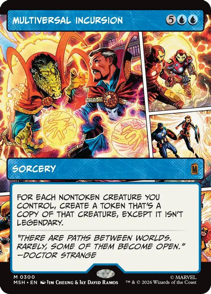 [FOIL] Multiversal Incursion (Borderless) #300 - MYTHIC MSH -  Marvel Super Heroes