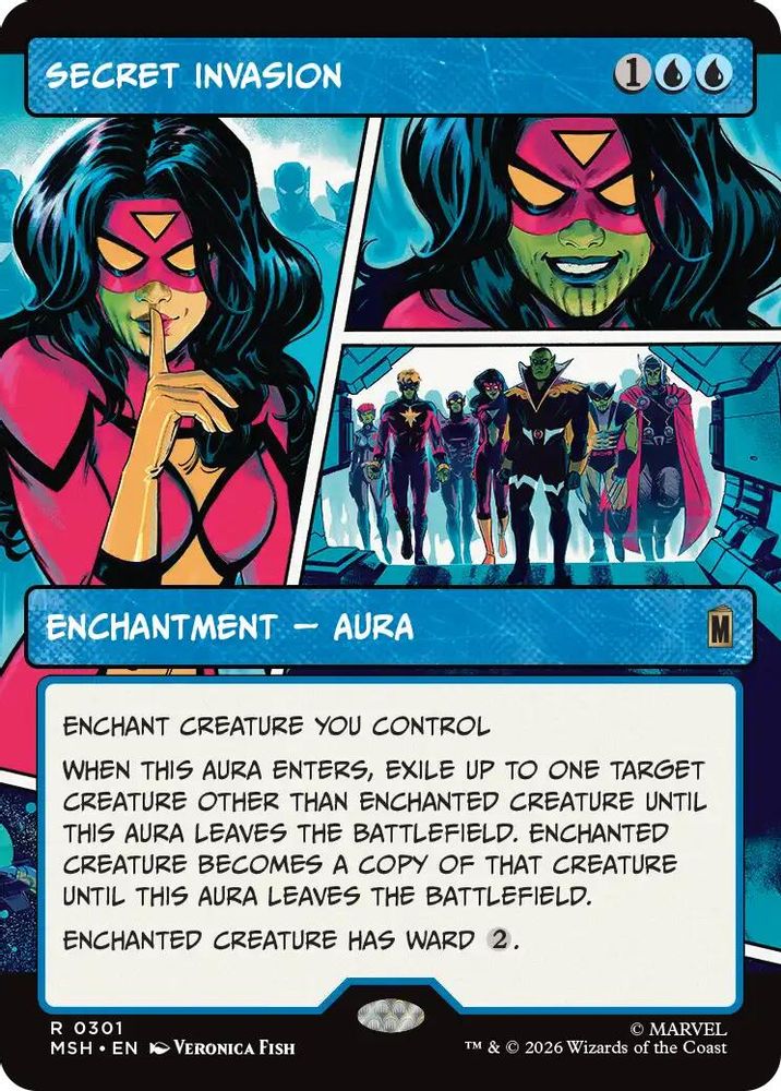 [FOIL] Secret Invasion (Borderless) #301 - RARE MSH -  Marvel Super Heroes