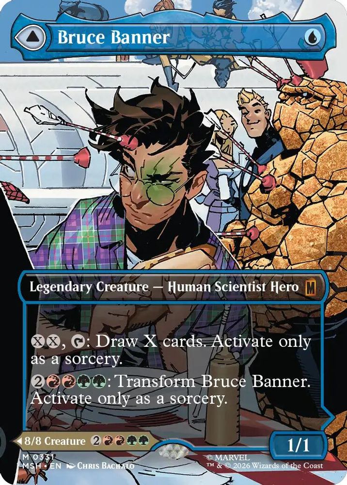 [FOIL] Bruce Banner (Borderless) (0331) #331 - MYTHIC MSH -  Marvel Super Heroes