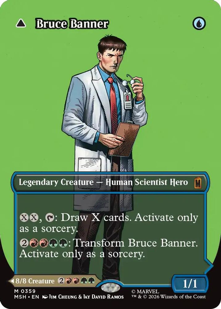 Bruce Banner (Borderless) (0359) #359 - MYTHIC MSH -  Marvel Super Heroes