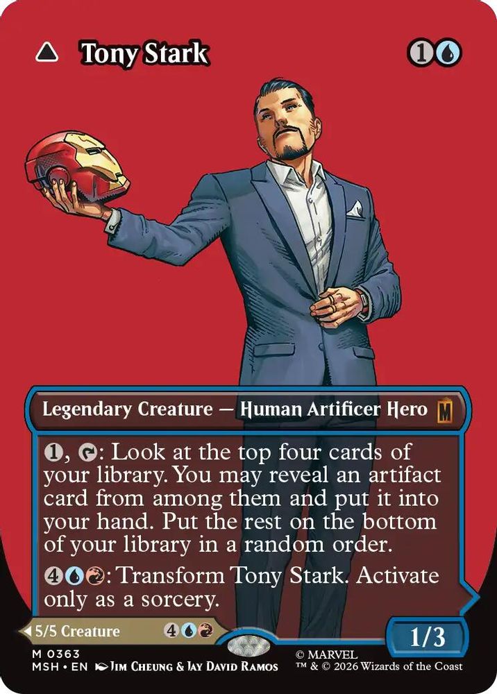 Tony Stark (Borderless) (0363) #363 - MYTHIC MSH -  Marvel Super Heroes