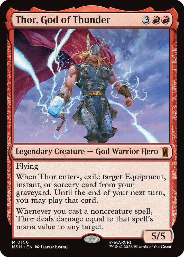 [FOIL] Thor, God of Thunder #156 - MYTHIC MSH -  Marvel Super Heroes