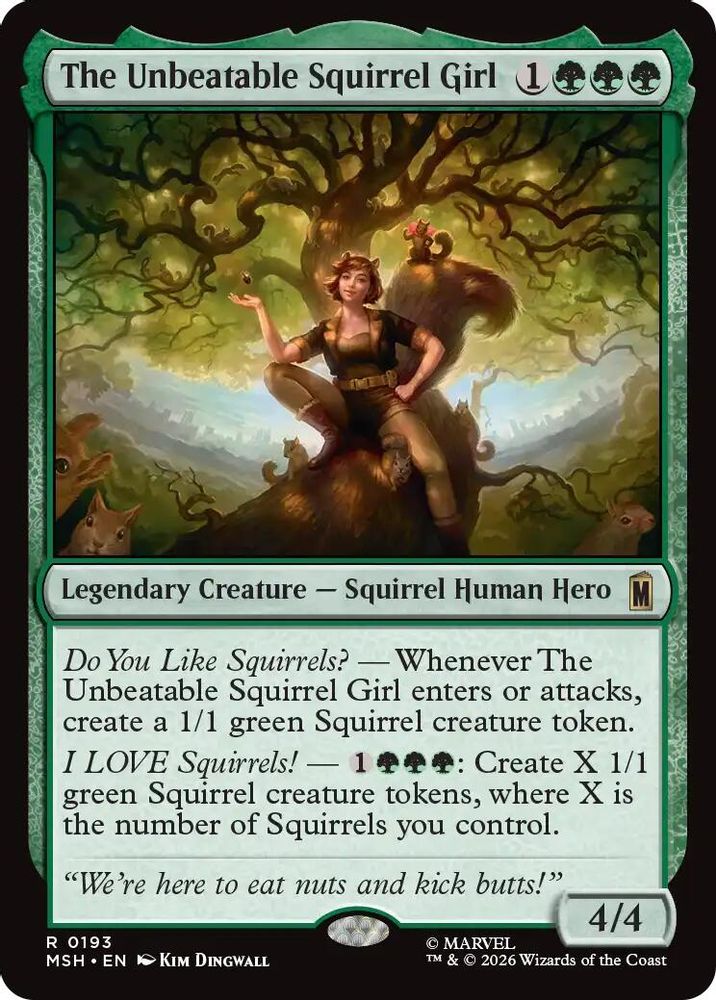 [FOIL] The Unbeatable Squirrel Girl #193 - RARE MSH -  Marvel Super Heroes