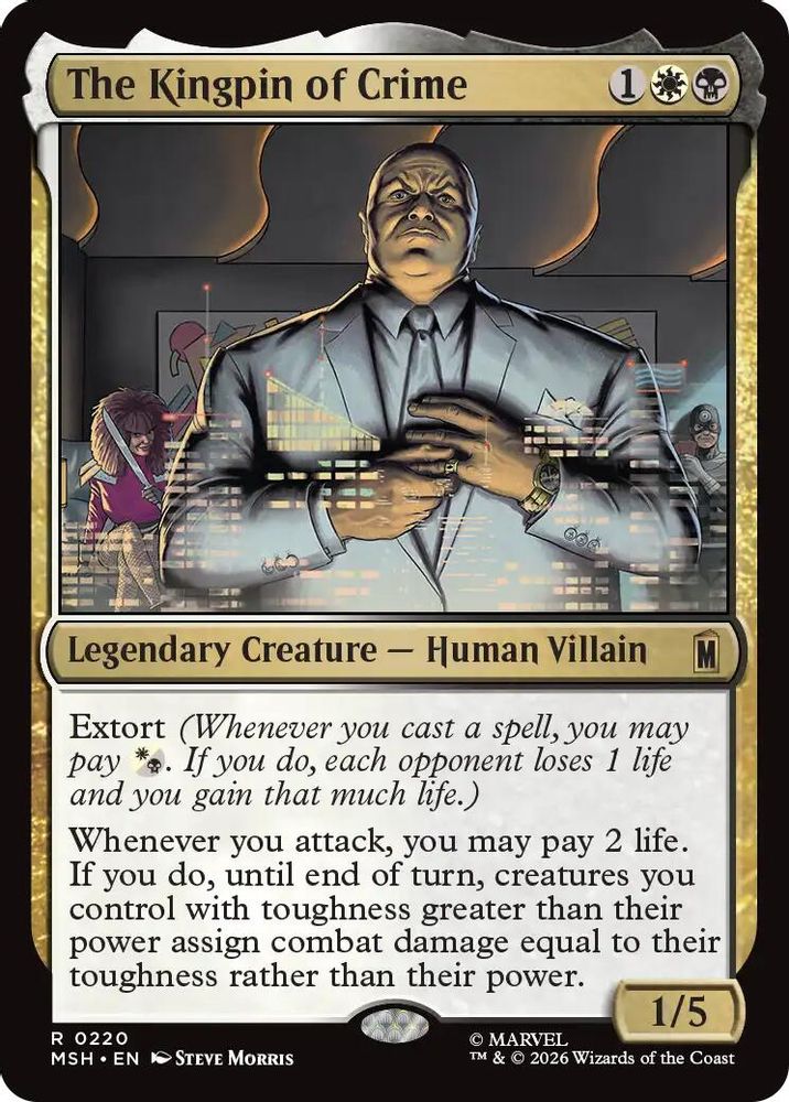 [FOIL] The Kingpin of Crime #220 - RARE MSH -  Marvel Super Heroes