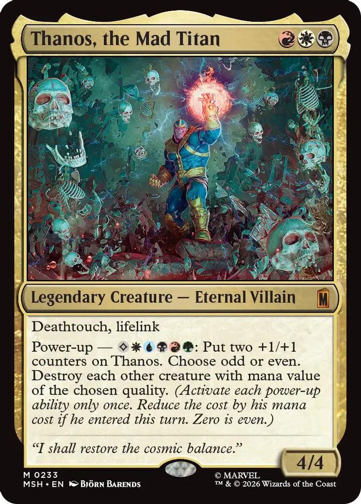 [FOIL] Thanos, the Mad Titan #233 - MYTHIC MSH -  Marvel Super Heroes