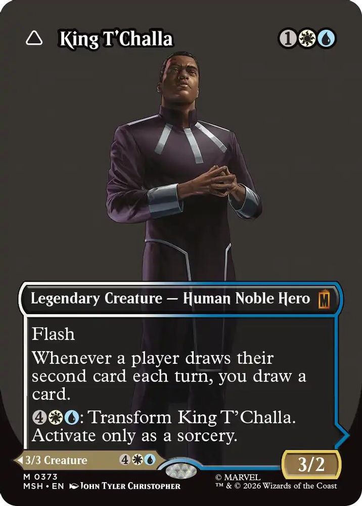 King T'Challa (Borderless) (0373) #373 - MYTHIC MSH -  Marvel Super Heroes
