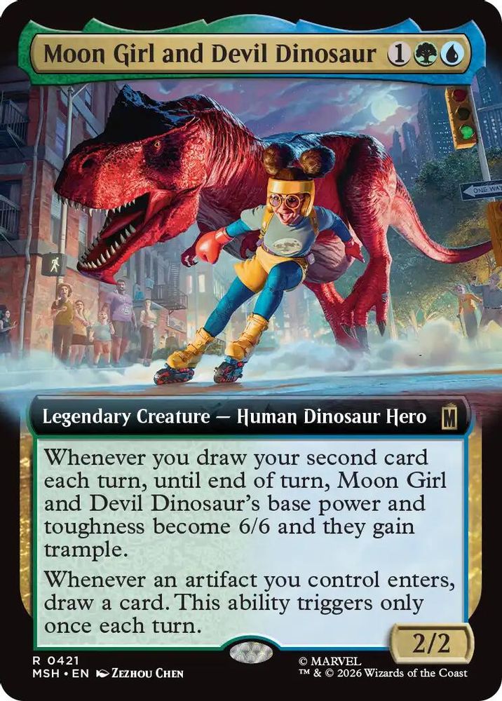 Moon Girl and Devil Dinosaur (Extended Art) #421 - RARE MSH -  Marvel Super Heroes