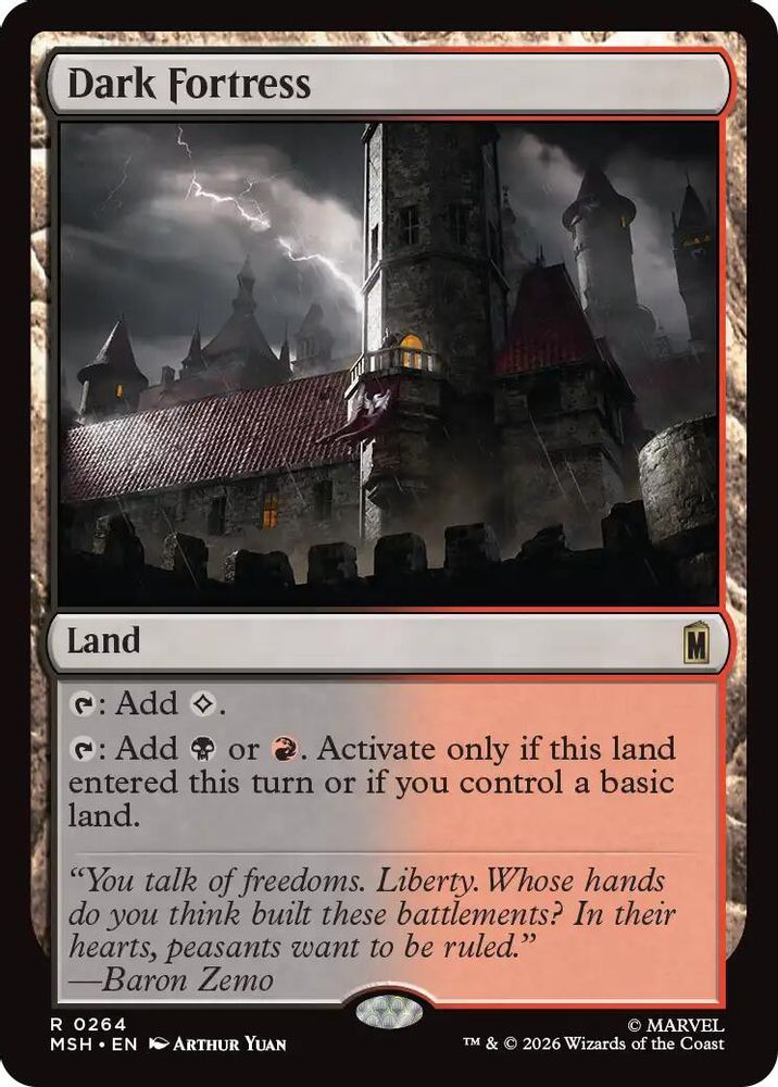 [FOIL] Dark Fortress #264 - RARE MSH -  Marvel Super Heroes