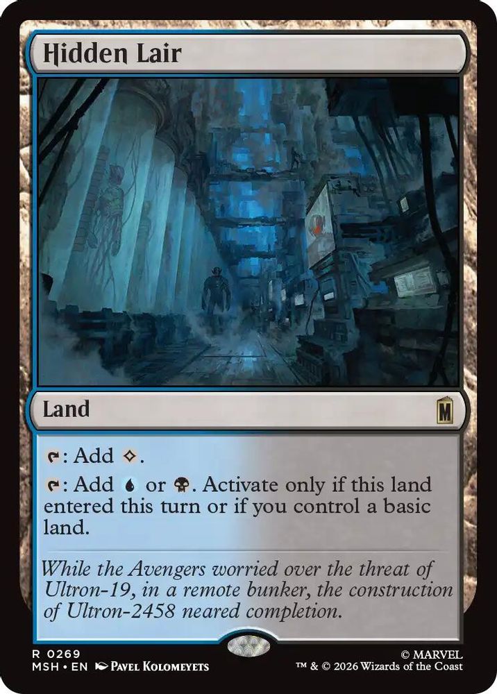 [FOIL] Hidden Lair #269 - RARE MSH -  Marvel Super Heroes