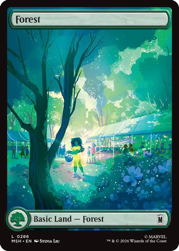 [FOIL] Forest (0286) #286 - LAND MSH -  Marvel Super Heroes