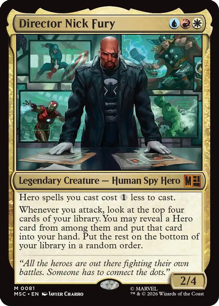 Director Nick Fury #081 - MYTHIC MSC -  Commander: Marvel Super Heroes