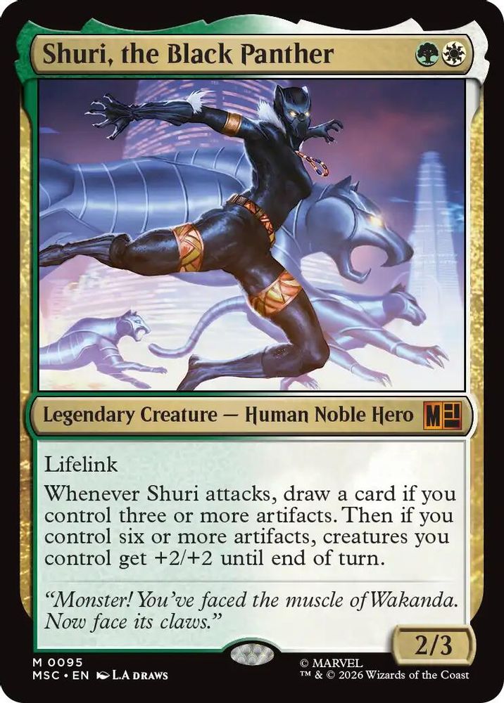 Shuri, the Black Panther #095 - MYTHIC MSC -  Commander: Marvel Super Heroes