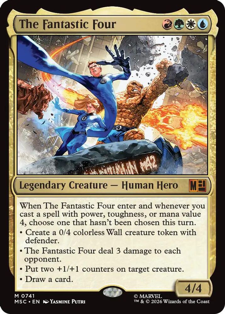 The Fantastic Four #741 - MYTHIC MSC -  Commander: Marvel Super Heroes