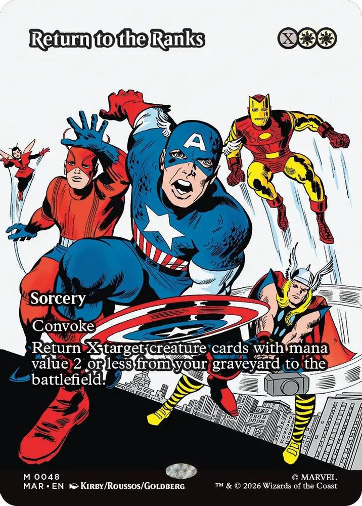 Return to the Ranks (Borderless) #048 - MYTHIC MAR -  Marvel Universe Eternal-Legal