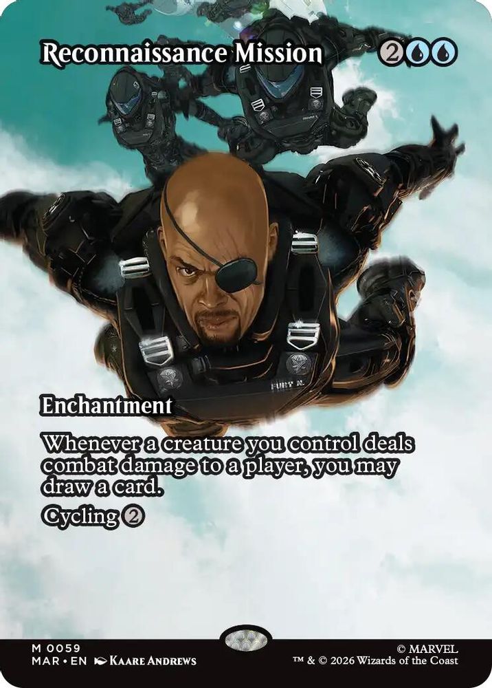 [FOIL] Reconnaissance Mission (Borderless) #059 - MYTHIC MAR -  Marvel Universe Eternal-Legal