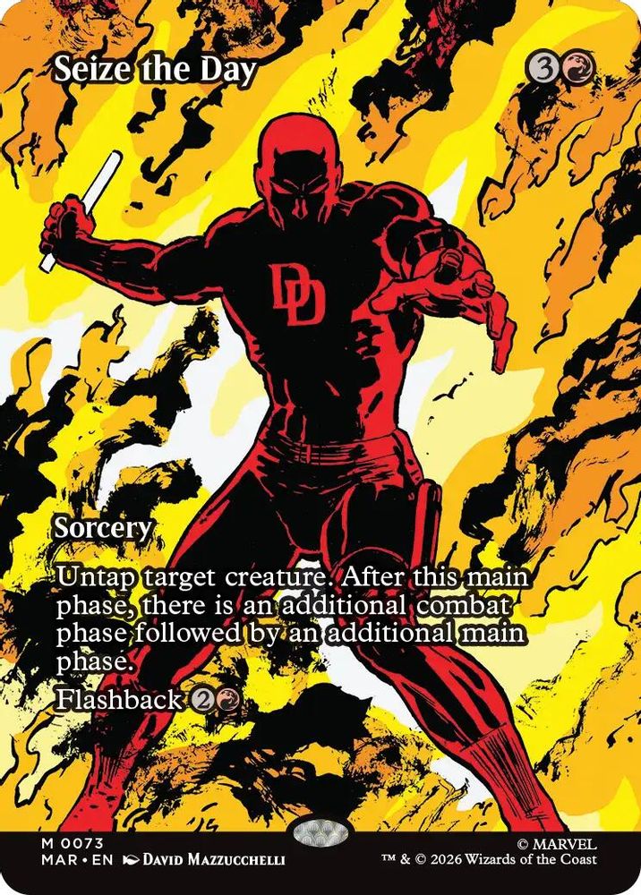 Seize the Day (Borderless) #073 - MYTHIC MAR -  Marvel Universe Eternal-Legal