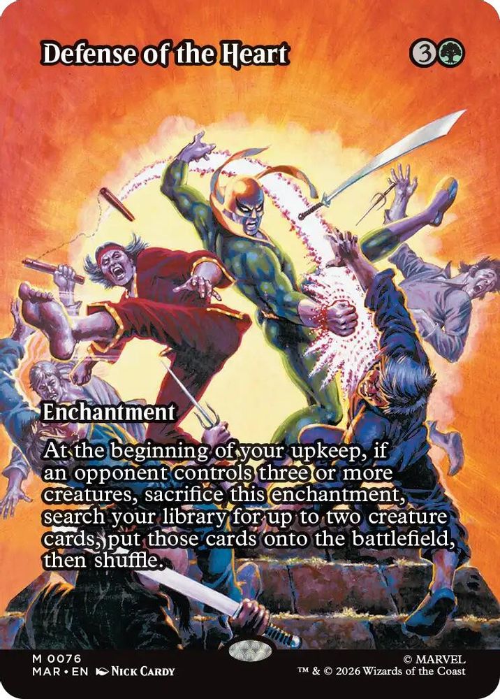 Defense of the Heart (Borderless) #076 - MYTHIC MAR -  Marvel Universe Eternal-Legal