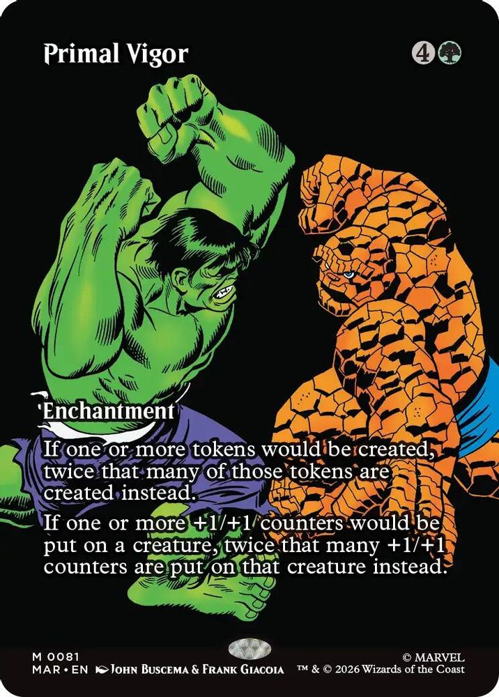Primal Vigor (Borderless) #081 - MYTHIC MAR -  Marvel Universe Eternal-Legal