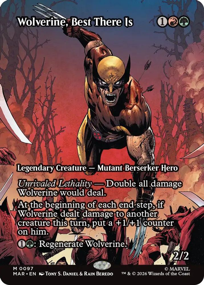 Wolverine, Best There Is (Borderless) #097 - MYTHIC MAR -  Marvel Universe Eternal-Legal