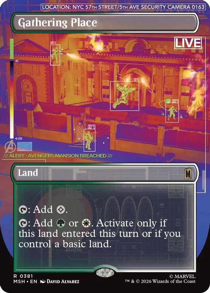 Gathering Place (Borderless) #381 - RARE MSH -  Marvel Super Heroes