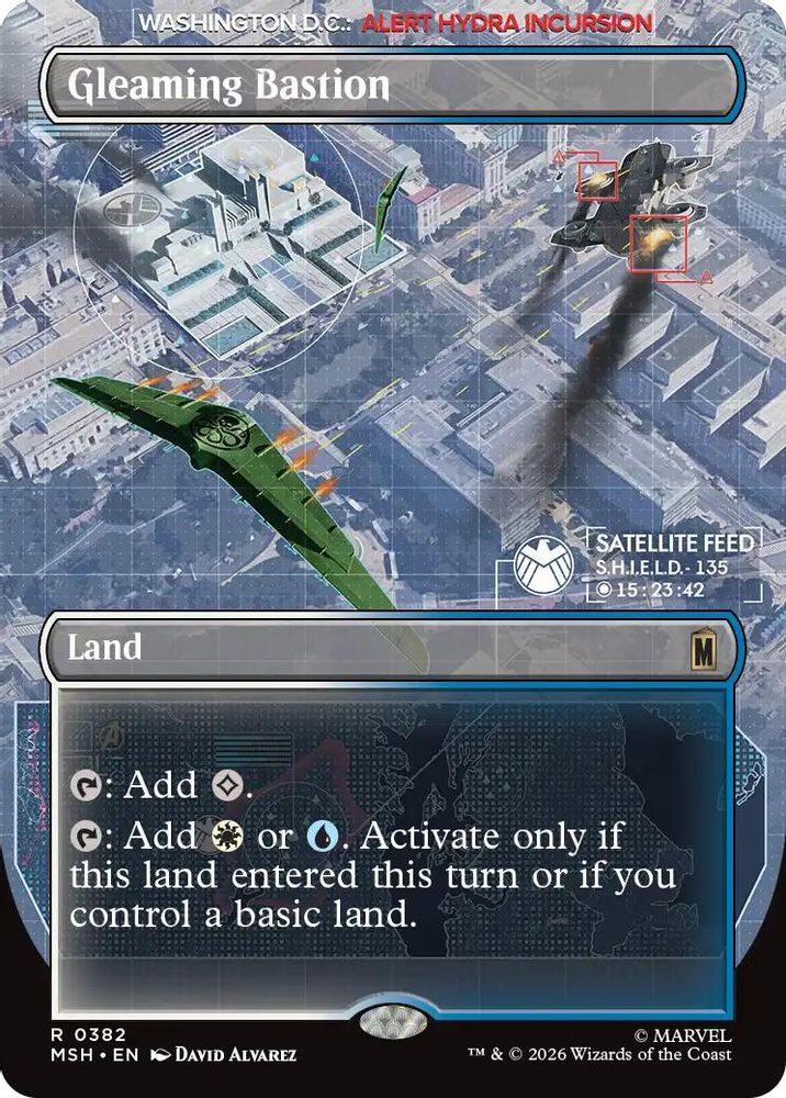 Gleaming Bastion (Borderless) #382 - RARE MSH -  Marvel Super Heroes
