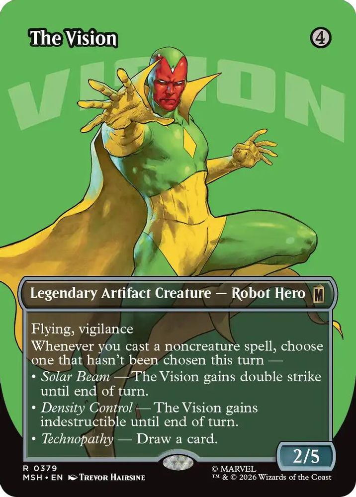 The Vision (Borderless) #379 - RARE MSH -  Marvel Super Heroes