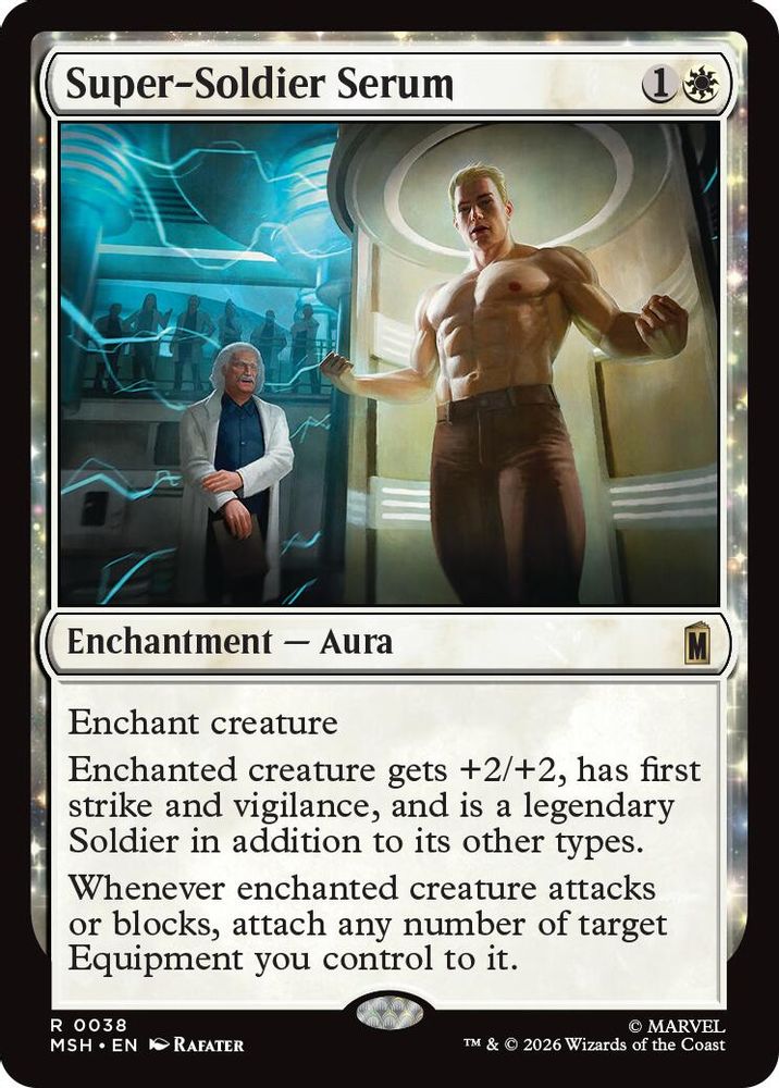 [FOIL] Super-Soldier Serum #038 - RARE MSH -  Marvel Super Heroes