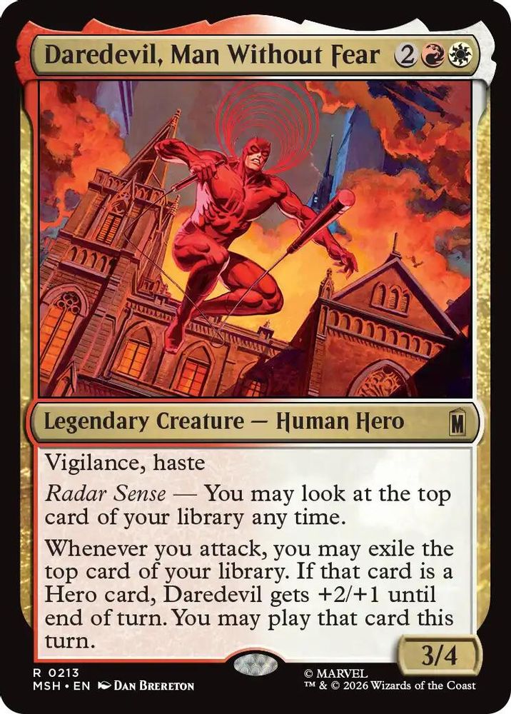 [FOIL] Daredevil, Man Without Fear #213 - RARE MSH -  Marvel Super Heroes