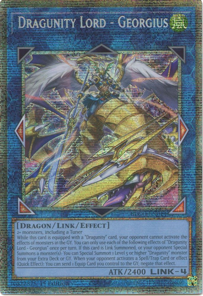 [STARLIGHT RARE] Dragunity Lord - Georgius - (BLGG-EN014) - 1st Edition