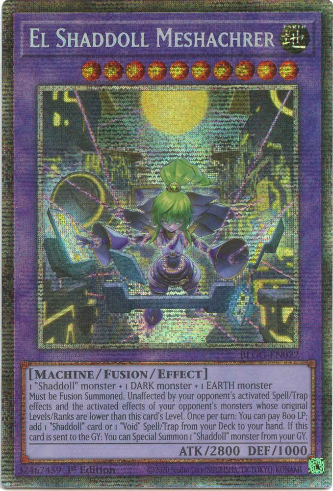 [STARLIGHT RARE] El Shaddoll Meshachrer - (BLGG-EN022) - 1st Edition