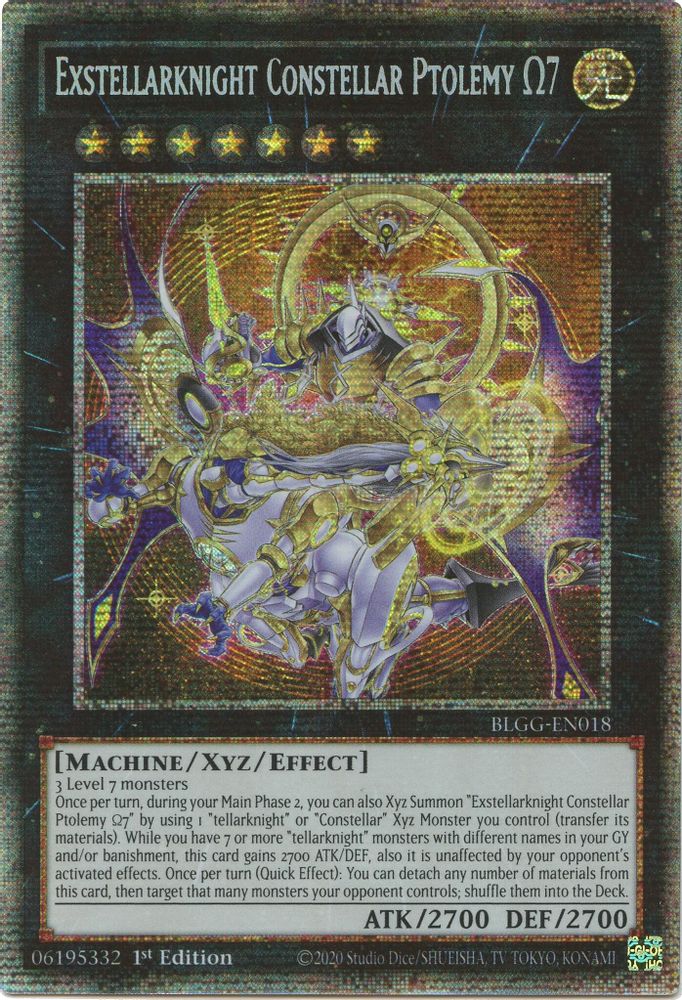[STARLIGHT RARE] Exstellarknight Constellar Ptolemy Omega 7 - (BLGG-EN018) - Chibi 1st Edition