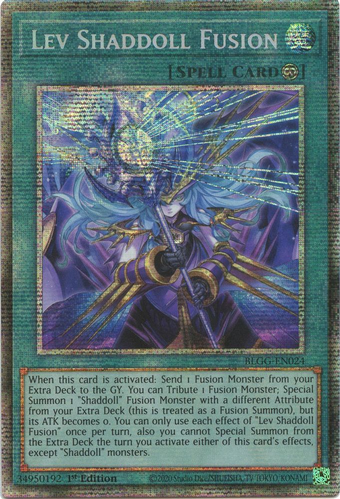 [STARLIGHT RARE] Lev Shaddoll Fusion - (BLGG-EN024) - 1st Edition