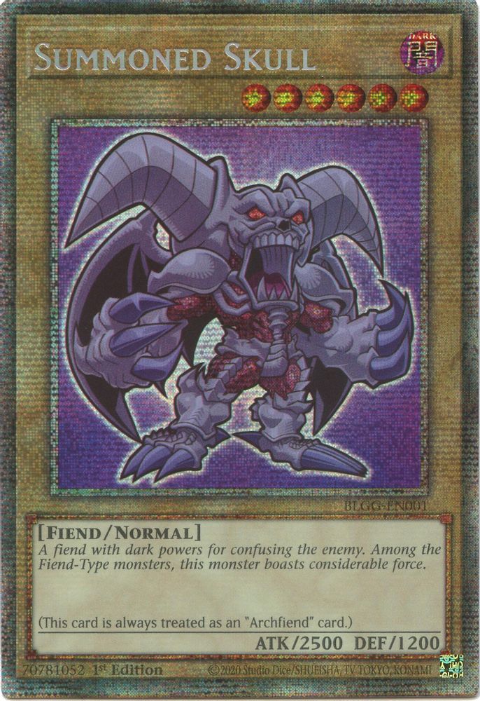 [STARLIGHT RARE] Summoned Skull - (BLGG-EN001) - (Chibi) 1st Edition